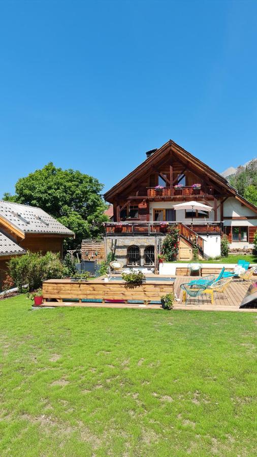 Chalet Serre Cambeou Piscine&Spa Saint-Chaffrey Zewnętrze zdjęcie