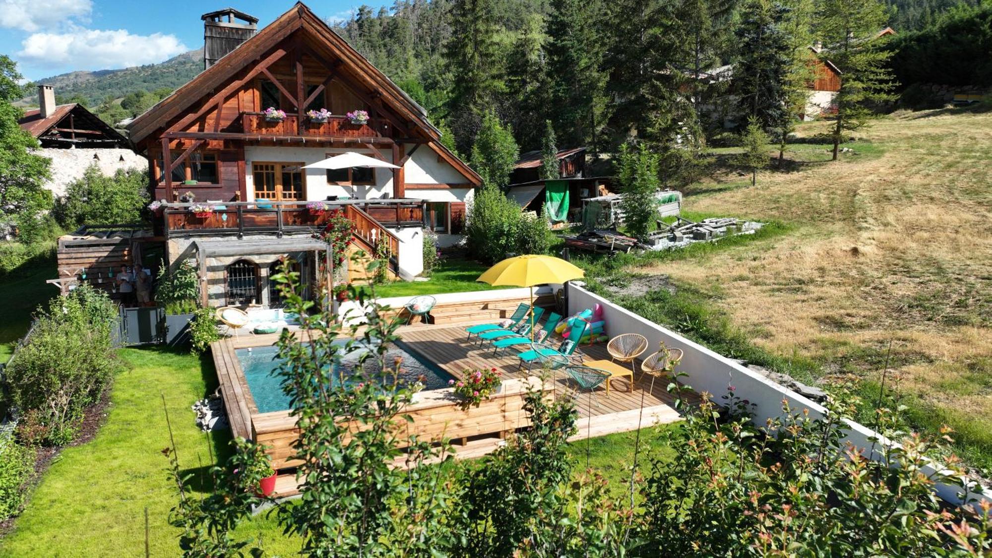 Chalet Serre Cambeou Piscine&Spa Saint-Chaffrey Zewnętrze zdjęcie